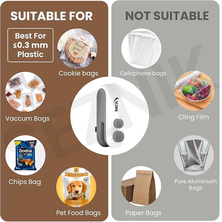 Mini Sealing Machine 2 In 1 Heat Sealer and Held Heat Sealer