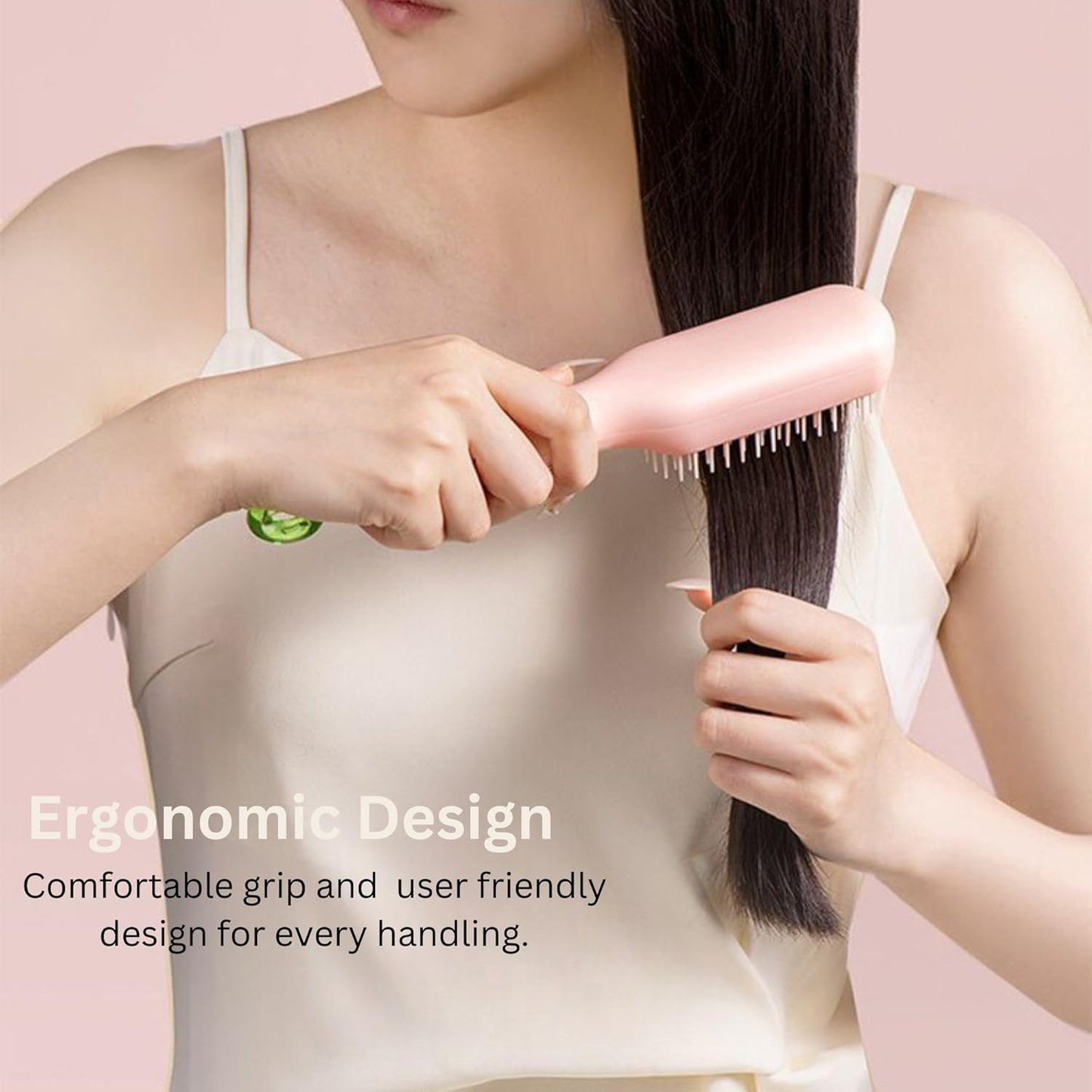 Self-Cleaning Anti-Static Massage Comb | Easy Self Cleaning Hairbrush